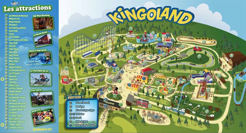 Les meilleurs parcs d'attractions de France, Carte interactive et infos 52