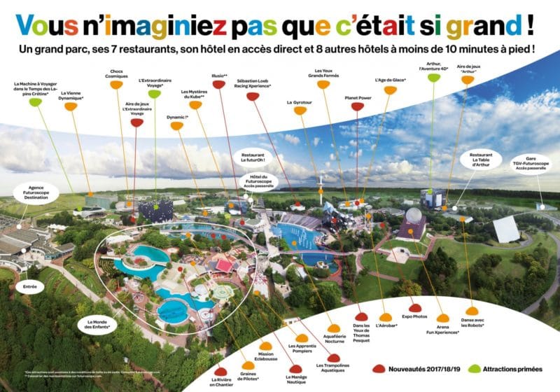 Les meilleurs parcs d'attractions de France, Carte interactive et infos 16