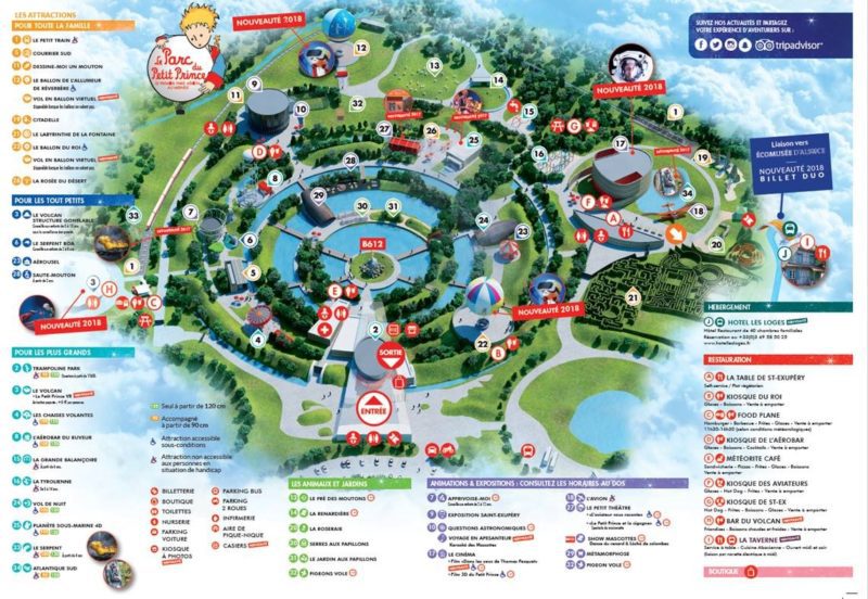 Les meilleurs parcs d'attractions de France, Carte interactive et infos 68