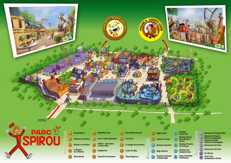 Les meilleurs parcs d'attractions de France, Carte interactive et infos 76